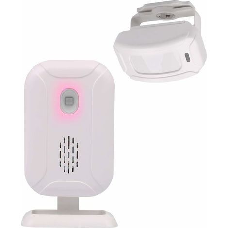 Détecteurs de Mouvement Alarme, Sonnette sans Fil pour Porte D'entrée/Visiteur Maison et Magasin/Boîte Aux Lettres, Kit de Système D'alarme avec 1 Capteur Et 1 Récepteur (1/5)