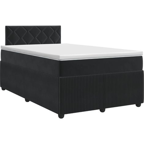 Maison Exclusive - Boxspringbett mit Matratze Schwarz 120 x 190 c (1/5)