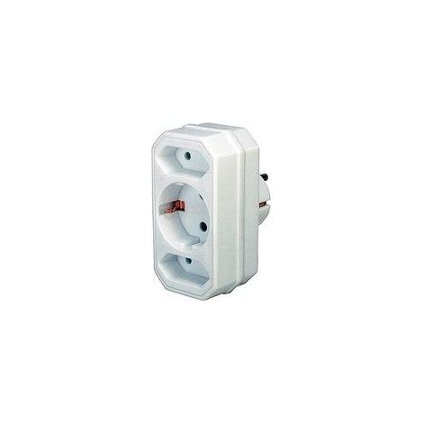 Brennenstuhl Adaptateur Multiprises Moderne Blanc Sécurisé (1/2)
