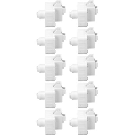 Lot de 10 raccords rapides 1/4 po pour tube, vannes de réduction de pression et régulateurs de pression pour purificateurs d'eau 0-220 V