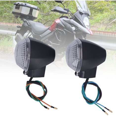 Die vorderen Blinker sind zwei an der Zahl, einer auf jeder Seite, und passen zum weißen SUZUKI DL 1000 V-Strom Modell 2006-2012. (1/5)