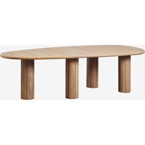 Mesa de comedor ovalada en madera de acacia Ginara SKLUM             