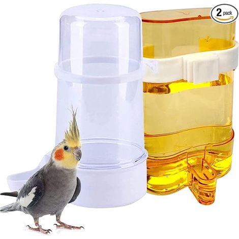 Oiseaux Mangeoire Eau Automatique Abreuvoir à pour Les De Petite Et Moyenne Taille comme Les Perroquets 220ml / 415ml (1/5)