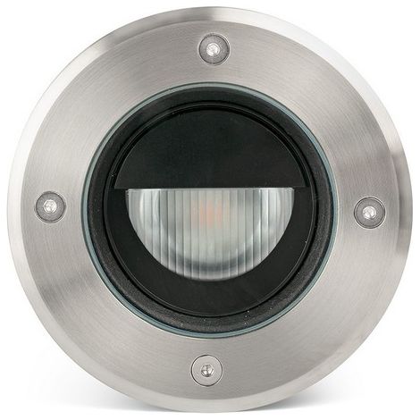 Faro GEISER 13cm Außen-Einbauwandleuchte Edelstahl satiniert 3000K IP67 (1/2)