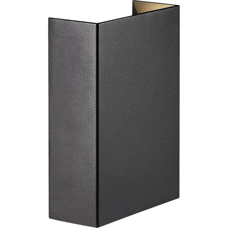 Nordlux Fold Aplique de Pared Negro LED Exterior