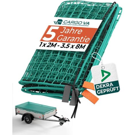Anhänger-Netz 2x3m DEKRA-geprüft mit Gummiseil und Haken (1/5)