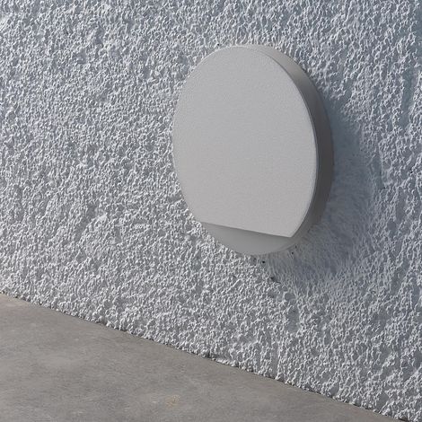 LED Treppenleuchte IP44 rund weiß - Lichtfarbe: Warmweiß 1,5W - Lichtaustritt: Orbis (1/5)