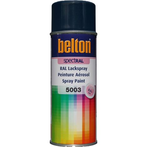 Bombe de peinture - AUTO K - BELTON - RAL 5003 BLEU SAPHIR - 400 ml - Très couvrante