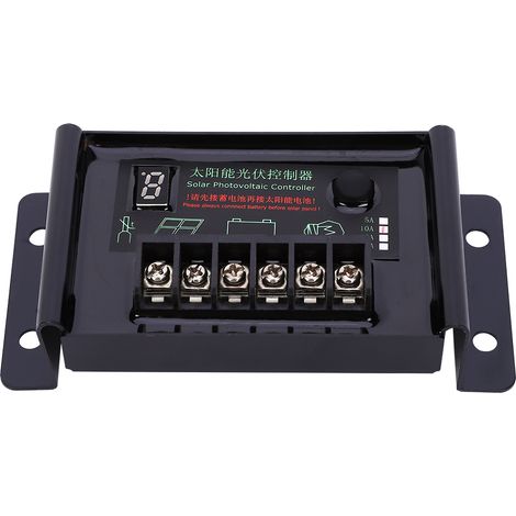 Régulateur de panneau solaire étanche 10 A 9,6 V 11,1 V 12,8 V 14,8 V 22,2 V (1/5)