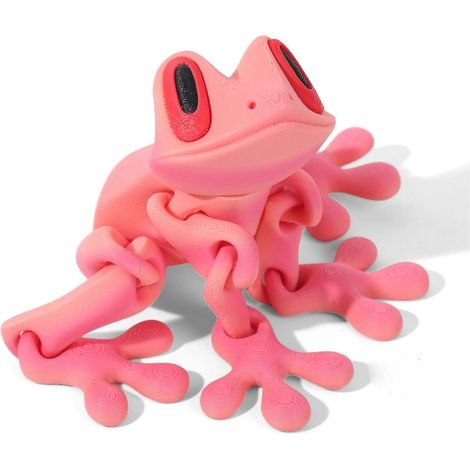 Magnetische, bewegliche Frosch-Schreibtischdekoration – Niedliche, bewegliche Frosch-Dekoration für Kinder und Erwachsene