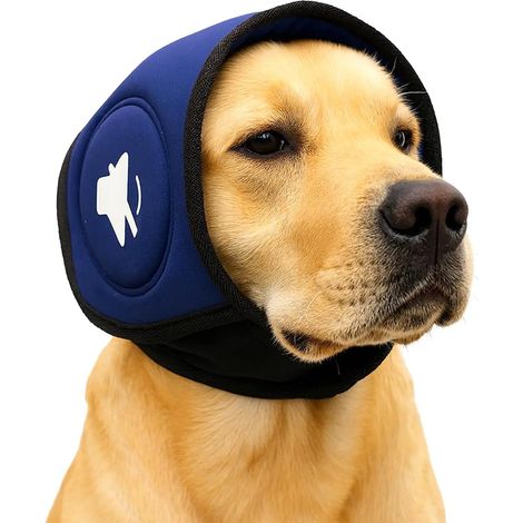 Silent dog ears for noise protection, soothing high-elasticity hood for dogs, warm for the dog's neck and ears, comfortable headband for lights (1/5)