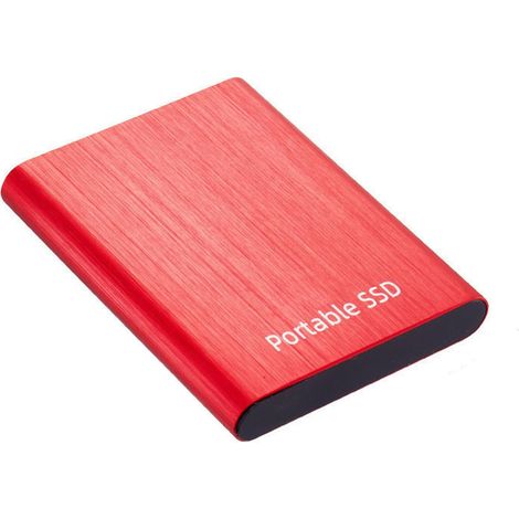Disque dur externe portable Singular-Point de 8 To – Disque dur fin avec extension de mémoire USB 3.0, adapté au stockage et à la sauvegarde pour PC de travail et ordinateurs portables (Rouge)