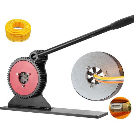 Hydraulische Schlauchpressmaschine, Stahlkonstruktion, Pressbereich 6–32 mm, geeignet für Kraftstoff- und Landwirtschaftsschläuche, manuelle Bedienung, robuste mechanische Konstruktion (1/5)
