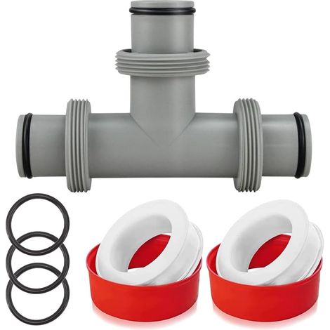 38-mm-Pool-T-Stück, 3-Wege-Poolventil (38 mm), T-Stück für 38-mm-Schlauch, 38-mm-T-Schlauchadapter für Intex Bestway (1/5)