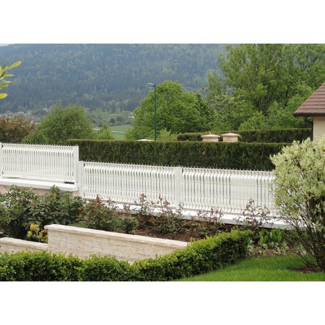 Lanière PVC pour palissade largeur 43 mm x 60 m+100 clips- Blanc - Jardiline