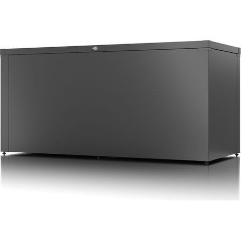 GUARDI Coffre haut de rangement polyvalent - taille L - Anthracite - 179x76,5x82,2 - acier (1/2)