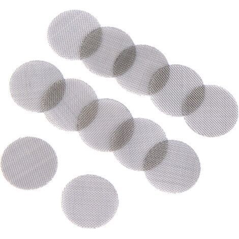 150 Pièces Pipe Screen en Acier Inoxydable Écrans de Fumer Filtres à Écran de Pipe 15 mm (1/5)