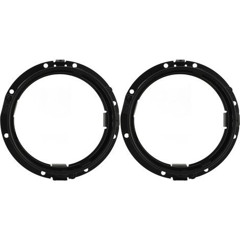Anneau de phare rond de 7 pouces, support de montage de phare, anneau de lunette de retenue pour Wrangler JK 2007 à 2018, 2 pièces (1/5)