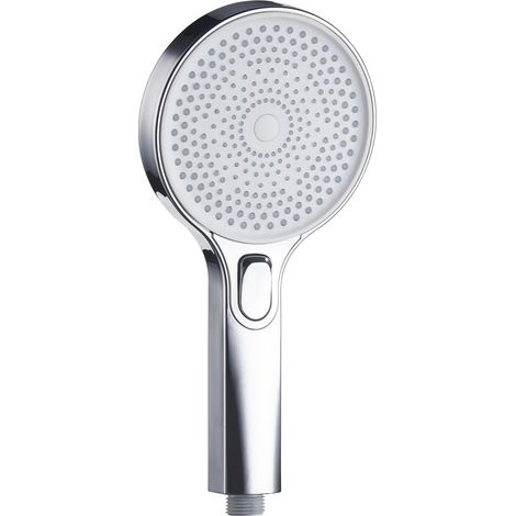 Primaster Handbrause Flavia 3 Strahlarten rund weiß-chrome Handbrause