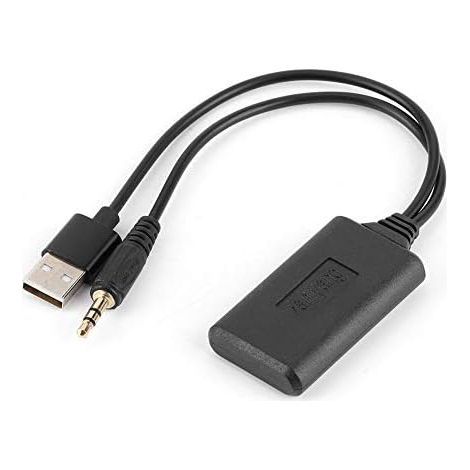 Adaptateur AUX Bluetooth pour récepteur Bluetooth, 3,5 mm/0,14 Pouces Câble Audio AUX pour Voiture Adaptateur récepteur sans Fil Bluetooth HiFi Musique stéréo Acc