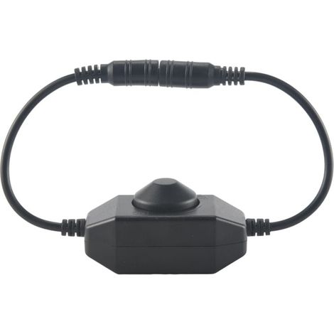 Interruttore dimmer DC 12V-24V 6A per strisce LED e strisce 3528 5050 5630 Nero (1/4)