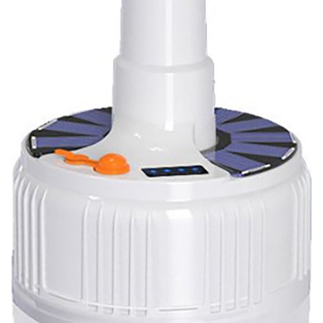 Ampoule LED solaire, lampe de camping rechargeable télécommandée pour marché nocturne (1/5)