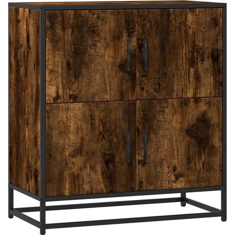 vidaXL Credenza Rovere Fumo 68x35x76 cm in Legno Multistrato (1/5)