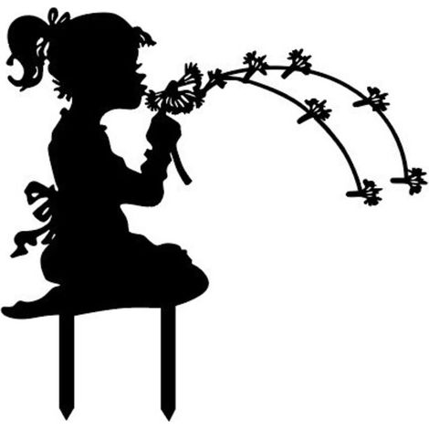 Silhouette déco petite femme 32×24cm (1/2)