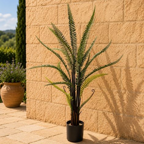 90cm UV Resistant Artificial Boston Fern Plant Premium (1/3)