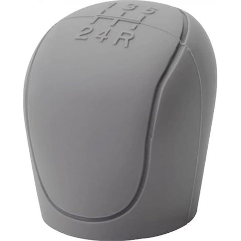 Copri pomello del cambio - copri leva del freno a mano in silicone - antiscivolo - resistente - Adatto per la decorazione dell'auto - grigio (1/2)