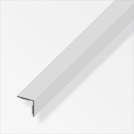 alfer Winkel PVC 1 m x 20 x 20 mm selbstklebend silber
