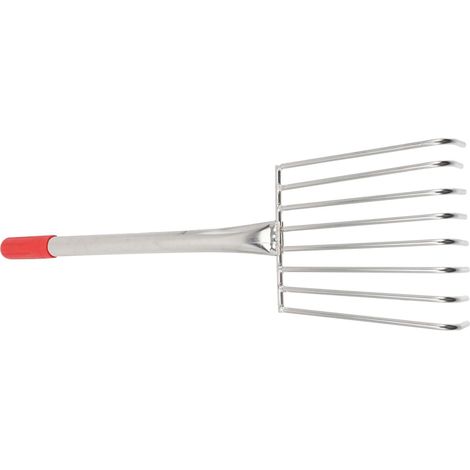 Râteau à Main Râteau à Griffes Outil pour Ramasser Les Coquillages Plage avec Manche Caoutchouc