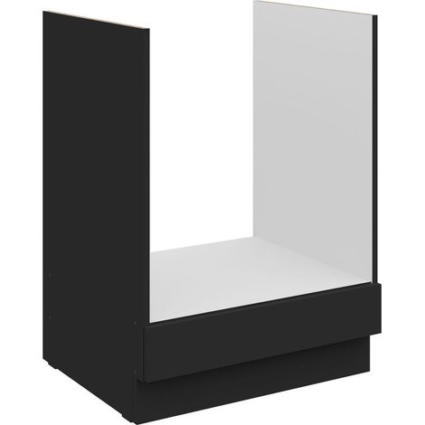 Küchen Herdunterschrank 60 cm SIENA Schwarz Küche Küchenzeile Küchenblock (1/5)