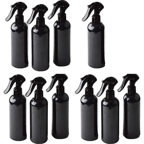 Packung mit 10 multifunktionalen 300-ml-Sprühflaschen aus Kunststoff mit Sprühkopf für ätherische Öle und Parfums.