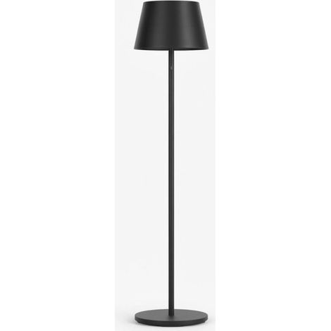 Piantana led redo group teseo 90436 90440 ip65 alluminio policarbonato, finitura metallo nero opaco (1/5)