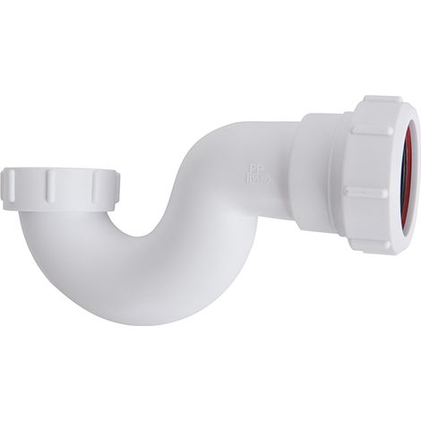 Milano Bathroom 1 1/2" Inlet and Outlet Plastic Bath Trap with 19mm Water Seal