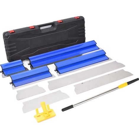 Putty-Schaber-Set, ergonomischer Griff, austauschbare Schabeteile, Blau (1/2)