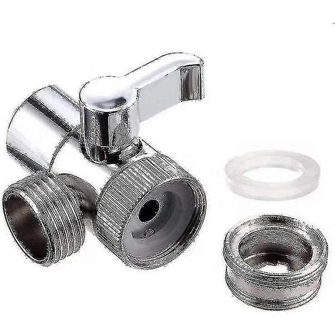 Adaptateur de robinet, séparateur d'évier de cuisine, vanne inverseuse, raccord de robinet pour WC, bidet et douche, 1 pièce, Tonghang (1/5)