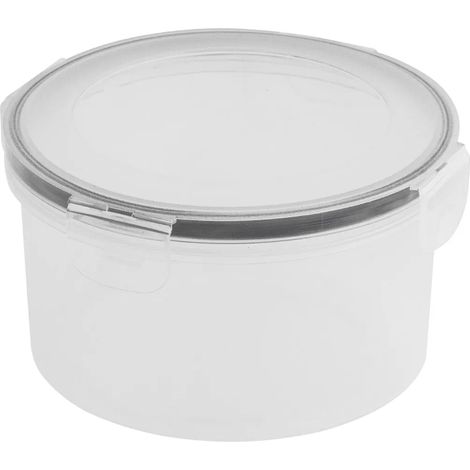 Contenitore per alimenti rotondo in plastica ermetico con coperchio, 750 ml, 1 pz.