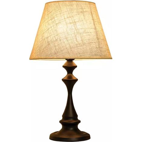 Lampe de Chevet Vintage Style Rétro, Éclairage LED 5W Blanc Chaud, 3 Niveaux d'Intensité Réglable pour Chambre à Coucher, Décoration Élégante (1/5)