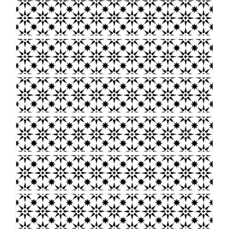 Autocollants Rétro Faciles à Appliquer et Repositionnables 6pcs en Pvc pour Contremarches D'escalier pour Décoration Murale Intérieure et Crédence (1/5)