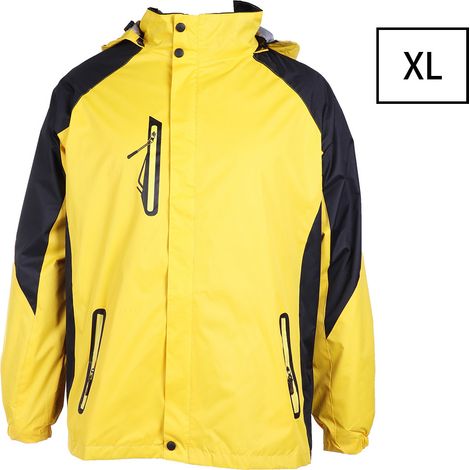 Veste Sportive Hiver Imperméable - Coupe Unisexe - Jaune Noir - Pour Randonnée Escalade Cyclisme - XL (1/5)