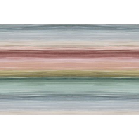 Papier peint panoramique abstrait multicolore Tapisserie panoramique chambre enfant Papier peint panoramique rayures horizontales pour chambre adulte