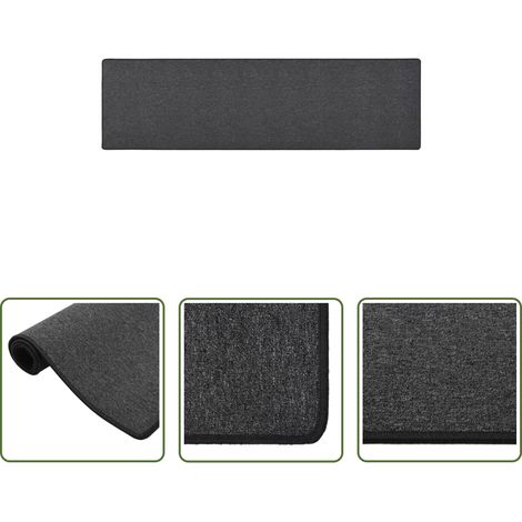 Tapis de salon -  Tapis de couloir Anthracite 80x300 cm (1/5)