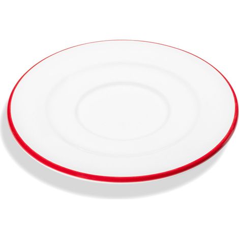 Gmundner Keramik Rubinroter Rand, Soucoupe Cappuccino (Ø 14cm) (1/2)