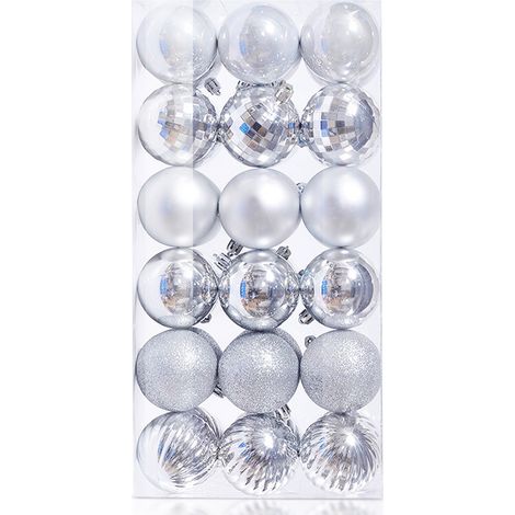 Ornement De Noël - Boule De Décoration Pour Arbre De Noël - Extérieur Intérieur - Lot De 12 (1/5)