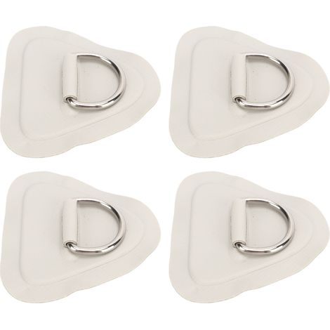4 Anneaux en Acier Inoxydable pour Planche de Paddle, Bateau Gonflable et Surf - Gris (1/5)