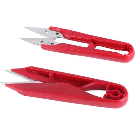 12-teiliges Set U-förmiger Scheren, professionelle Edelstahl-Fadenscheren für Handarbeiten, Bastelarbeiten, Kunsthandwerk, DIY-Werkzeug S 1423 (1/5)