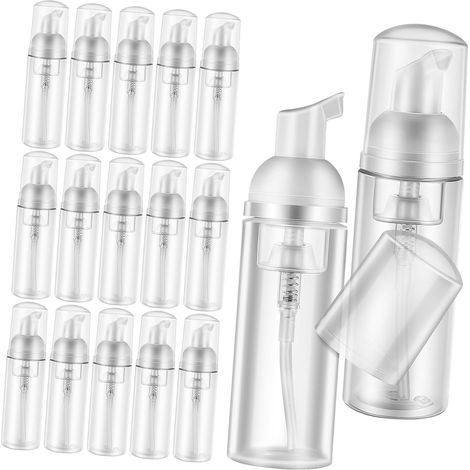 Pieces Refillable Clear Foaming Bottles with Pump for Travel (1/5)