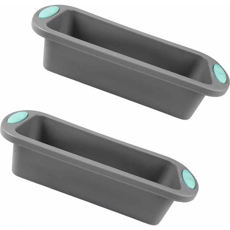 2 Pièces Moules à Pain en Silicone,Moule à Cake Silicone,Antiadhésif Moules Rectangulaire pour Gâteaux,Pain Cuisson,Lasagnes,Brownies,Moule a pain de mie,Moule à gâteau en silicone,27.8 x 12 x 6.5 cm (1/5)